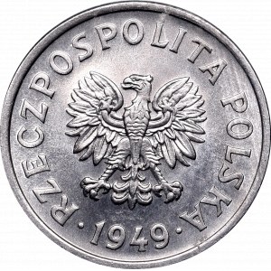 Peoples Republic of Poland, 20 groschen 1949