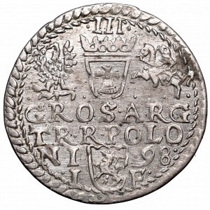 Zygmunt III Waza, Trojak 1598, Olkusz - nieopisany R•-•••POLO