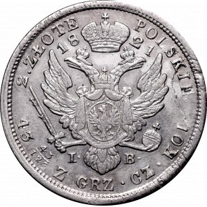 Kingdom of Poland, 2 zloty 1821