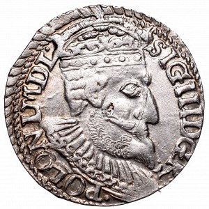 Zygmunt III Waza, Trojak 1598, Olkusz - nieopisany D G R-POLONI
