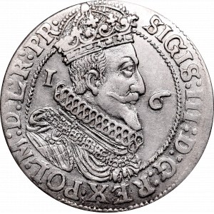 Sigismund III, 18 groschen 1624, Danzig - date overstriked