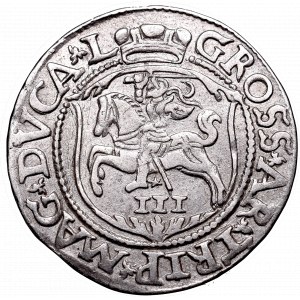 Sigismund II Augustus, 3 groschen 1562, Vilnius