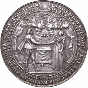 Władysław IV Waza, Medal zaślubinowy (1635) (Dadler) - późniejszy odlew