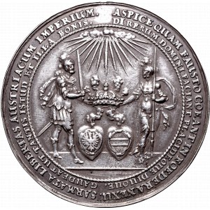 Władysław IV Waza, Medal zaślubinowy (1635) (Dadler) - późniejszy odlew