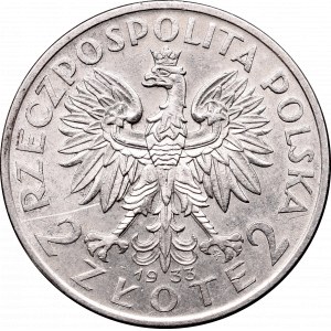 II Republic of Poland, 2 zloty 1933, Polonia