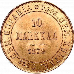 Rosyjska okupacja Finlandii, Aleksander II, 10 markaa 1879