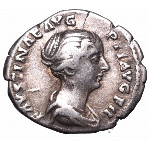 Roman Empire, Faustina Minor, Denarius