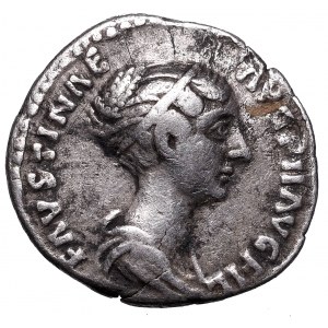 Roman Empire, Faustina minor, Denarius
