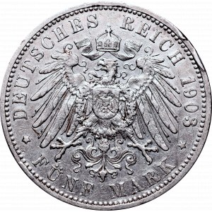 Germany, Baden, 5 mark 1903 G
