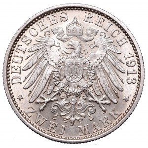 Niemcy, Prusy, 2 marki 1913 A