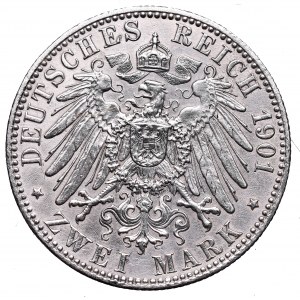 Germany, Preussen, 2 mark 1901