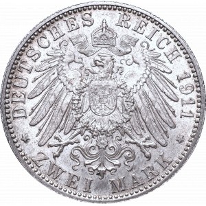 Germany, Bayern, 2 mark 1911 D