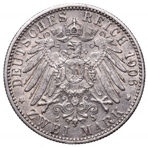 Niemcy, Badenia, 2 marki 1906