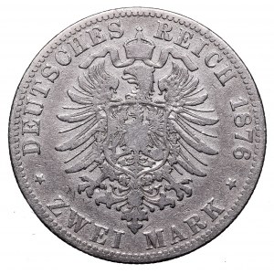Niemcy, Prusy, 2 marki 1876 B