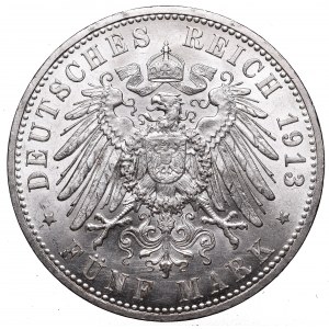 Germany, Preussen, 5 mark 1913