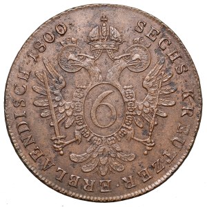 Austria, Franz II, 6 kreuzer 1800