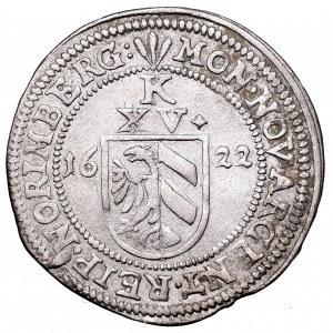 Germany, Nurnberg, 15 kreuzer 1622