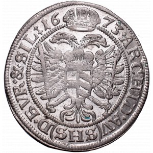 Śląsk pod panowaniem Habsburgów, Leopold I, 6 krajcarów 1673 SHS, Wrocław