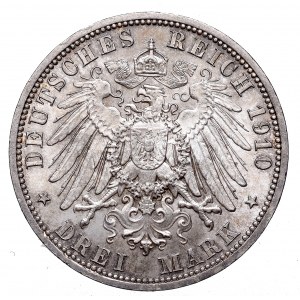 Germany, Saxony, 3 mark 1910