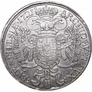 Śląsk, Karol VI, Talar 1721 Wrocław