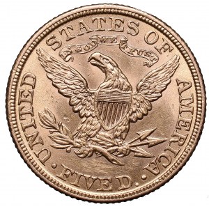 USA, 5 dollars 1907 Liberty head