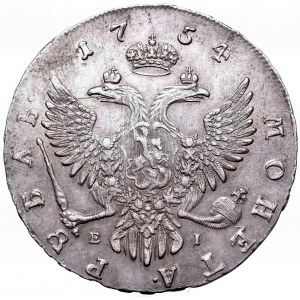 Rosja, Elżbieta, Rubel 1754 MMД-EI