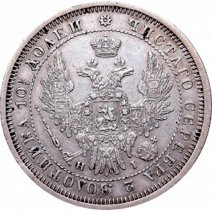 Russia, Nicholas I, 1/2 rouble 1854 HI