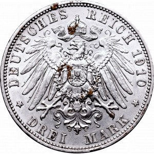 Germany, Bayern, 3 mark 1910