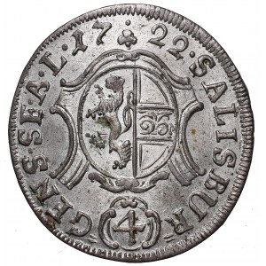 Austria, Biskupstwo Salzburskie, 4 krajcary 1722