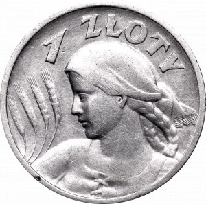 II Rzeczpospolita, 1 złoty 1925 Kobieta i kłosy