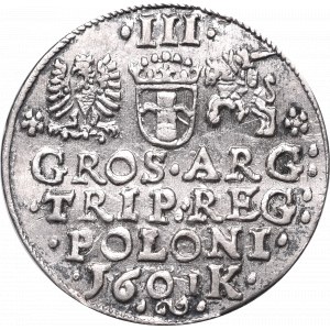 Sigismund III, 3 groschen 1601, Cracow