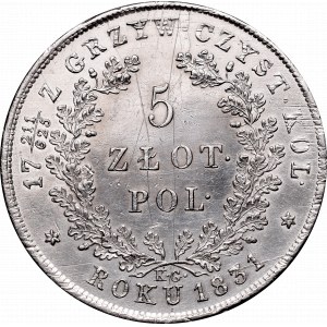 Powstanie Listopadowe, 5 złotych 1831