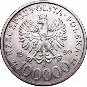 III Republic of Poland, 100.000 zloty 1990 type b
