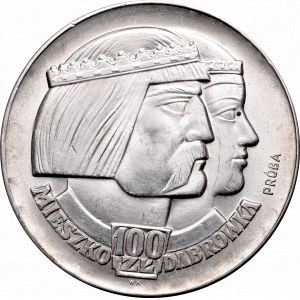 PRL, 100 złotych 1966 Mieszko i Dąbrówka Próba