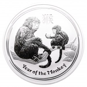 Australia, 2 dolary 2016 Rok Małpy (2 uncje srebra)