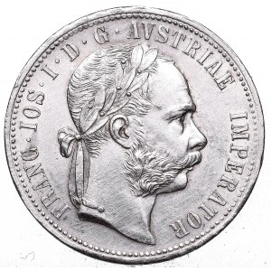Austria, Franz Joseph, 1 florin 1875