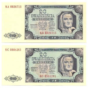 PRL, 20 złotych 1948 KA i KC