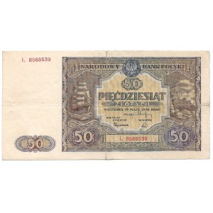 PRL, 50 złotych 1946 Ł