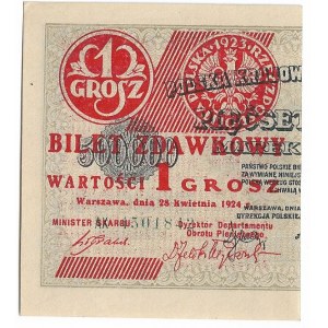 II RP, 1 grosz 1924 AX