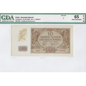 GG, 10 złotych 1940 L - GDA 65EPQ