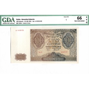 GG, 100 złotych 1941 A - GDA 66EPQ