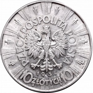 II Republic of Poland, 10 zloty 1934 Pilsudski