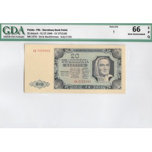 PRL, 20 złotych 1948 CK - GDA 66EPQ