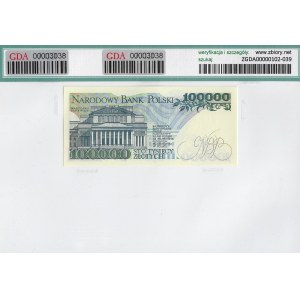 III RP, 100. 000 złotych 1990 A - GDA 66EPQ