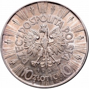 II Republic of Poland, 10 zloty 1938 Pilsudski