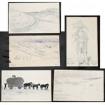 Germany, WWI, Album 26 drawings wartime