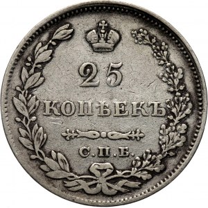 Rosja, Mikołaj I, 25 kopiejek 1829 HG, Petersburg