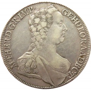Austria, Maria Teresa, talar 1763, Kremnica, ładny egzemplarz