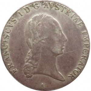 Austria, Franciszek I, 1 talar 1818 A, Wiedeń, ładny egzemplarz