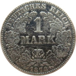 Niemcy, Cesarstwo, 1 marka 1878 C, Frankfurt n. Menem
